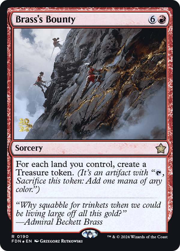 Brass's Bounty (FDN) (PRE-190) - Foundations Promos Foil