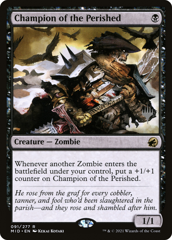 Champion of the Perished (PPMID-91P) - Innistrad: Midnight Hunt Promos Foil