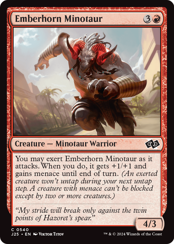 Emberhorn Minotaur (J25-540) - Foundations Jumpstart