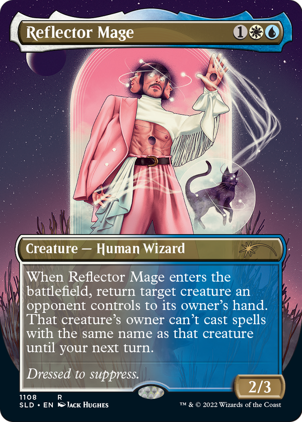Reflector Mage (Borderless) (SLD-1108) - Secret Lair Drop (Borderless) Foil