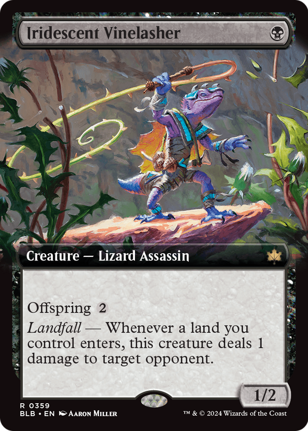 Iridescent Vinelasher (Extended Art) (BLB-359) - Bloomburrow: (Extended Art) Foil