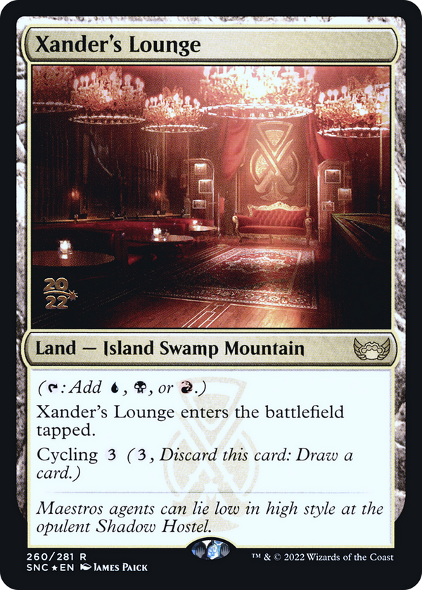 Xander's Lounge (PRE-260) - Streets of New Capenna Promos Foil