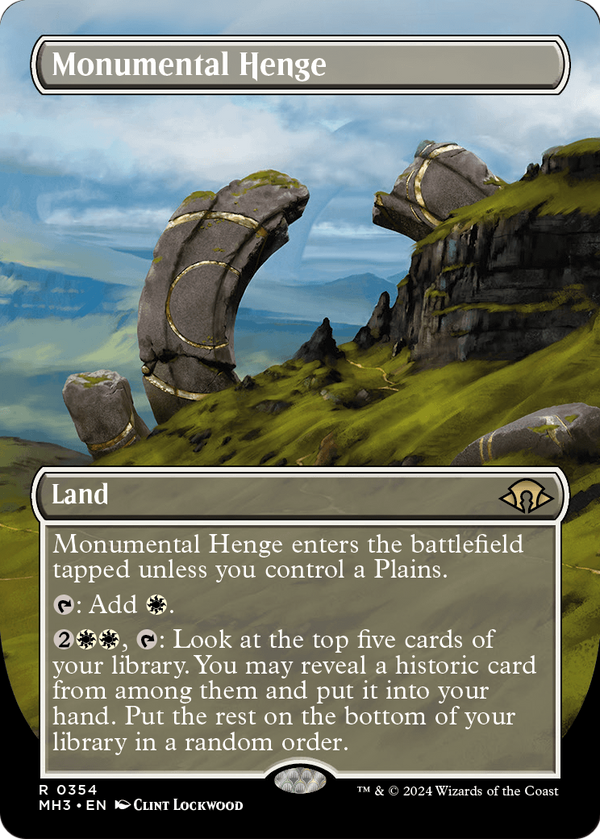 Monumental Henge (Borderless) (MH3-354) - Modern Horizons 3 Foil