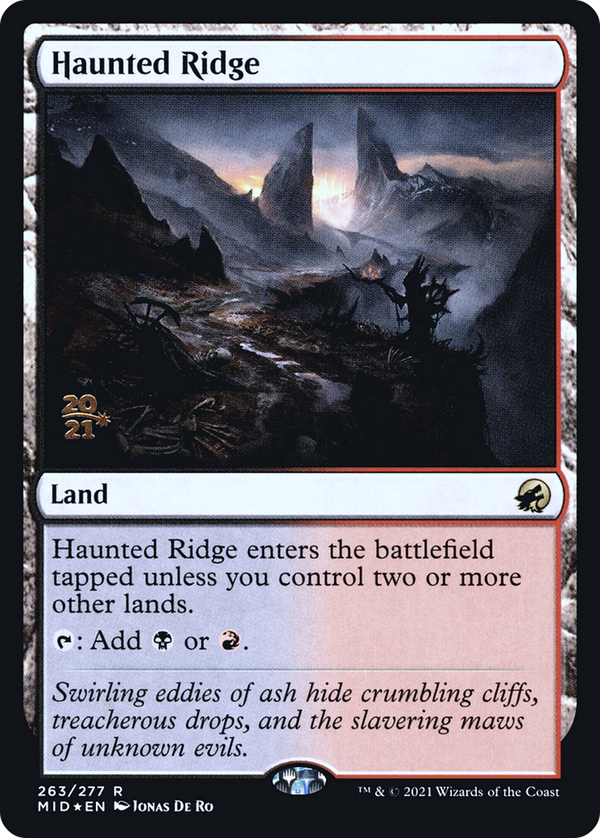 Haunted Ridge (PRE-263S) - Innistrad: Midnight Hunt Promos Foil