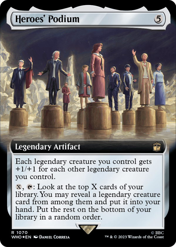 Heroes' Podium (Extended Art) (Surge Foil) (WHO-1070) - Doctor Who: (Extended Art) Foil