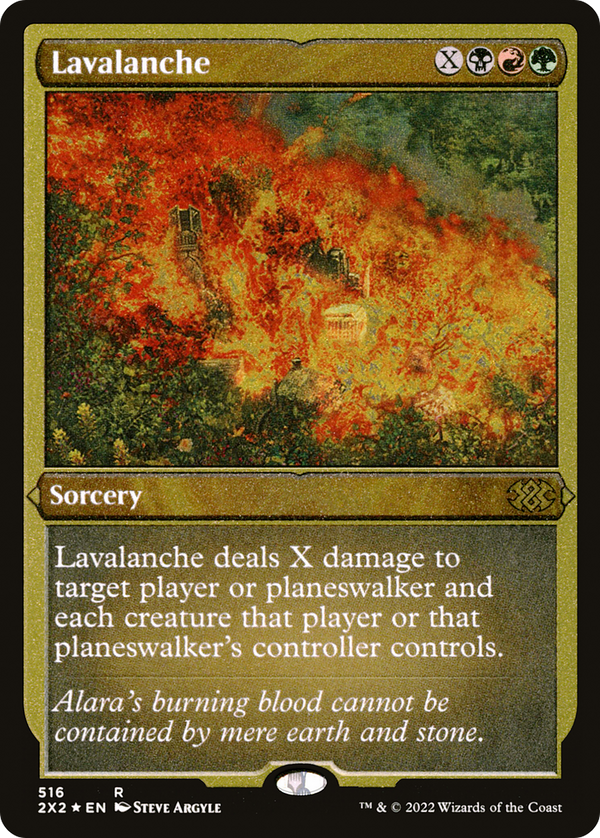 Lavalanche (Foil Etched) (2X2-516) - Double Masters 2022 Foil