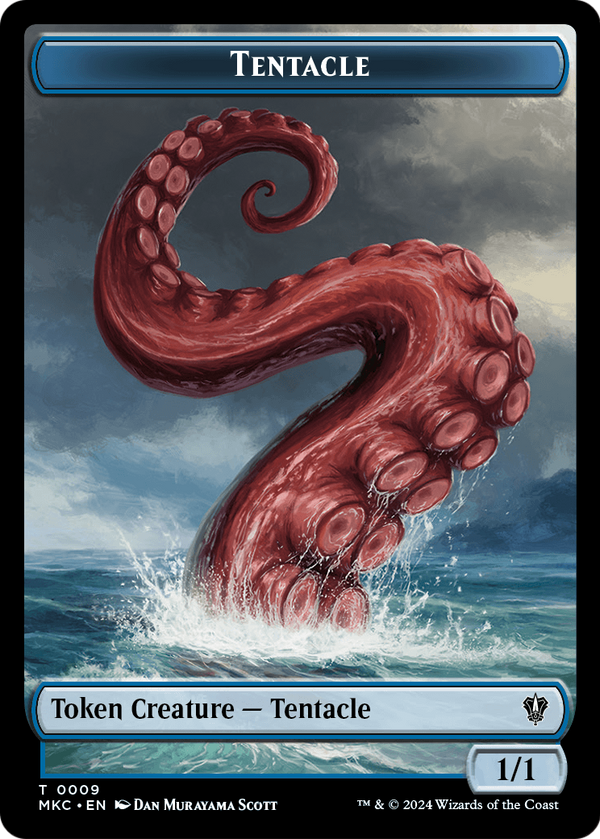 Tentacle (TMKC-009) - Murders at Karlov Manor Commander Tokens
