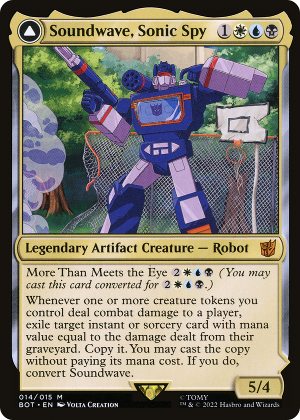 Soundwave, Sonic Spy (BOT-014) - Transformers: (convertdfc)