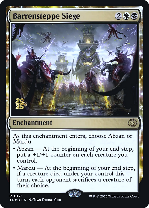 Barrensteppe Siege (PRE-171) - Prerelease Cards: (enchantment) Foil