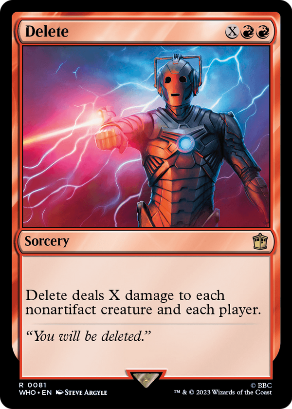 Delete (WHO-081) - Doctor Who Foil