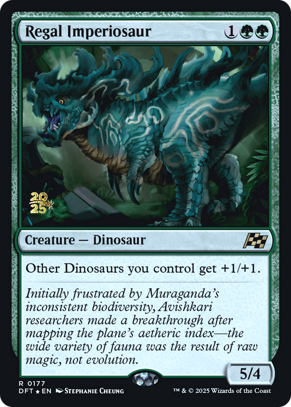 Regal Imperiosaur (PRE-177) - Prerelease Cards Foil