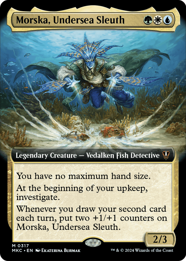 Morska, Undersea Sleuth (Extended Art) (MKC-317) - Murders at Karlov Manor Commander: (Extended Art)