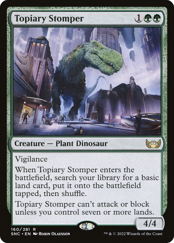 Topiary Stomper (SNC-160) - Streets of New Capenna Foil