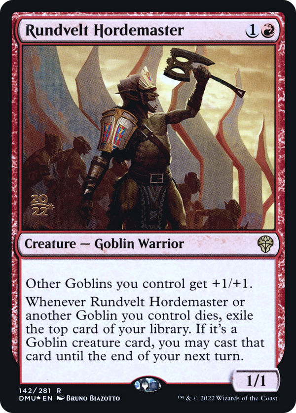 Rundvelt Hordemaster (PRE-142) - Dominaria United Promos Foil