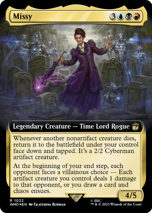 Missy (Extended Art) (Surge Foil) (WHO-1022) - Doctor Who: (Extended Art) Foil