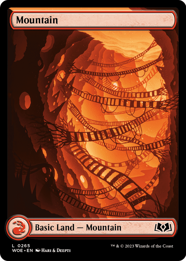 Mountain (0265) (WOE-265) - Wilds of Eldraine: (Full Art) Foil