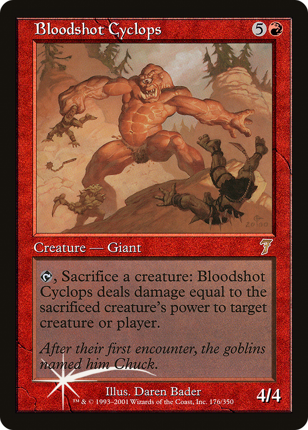 Bloodshot Cyclops (7ED-176★) - 7th Edition Foil
