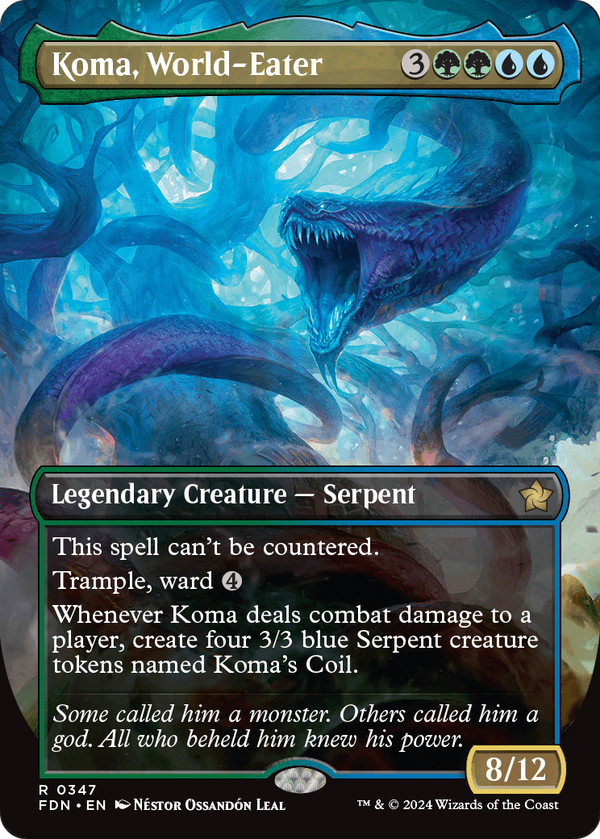 Koma, World-Eater (Borderless) (FDN-347) - Foundations
