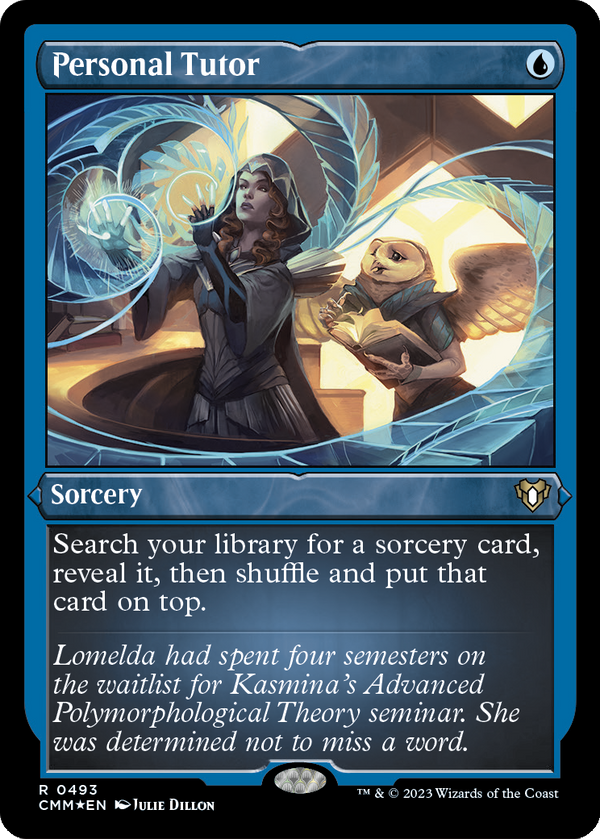 Personal Tutor (Foil Etched) (CMM-493) - Commander Masters Foil