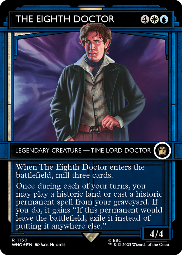 The Eighth Doctor (Showcase) (Surge Foil) (WHO-1150) - Doctor Who: (Showcase) (Borderless) Foil