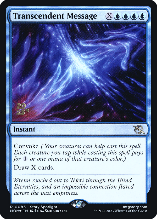 Transcendent Message (PRE-083) - March of the Machine Promos Foil