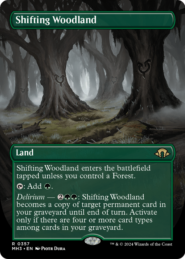 Shifting Woodland (Borderless) (MH3-357) - Modern Horizons 3 Foil