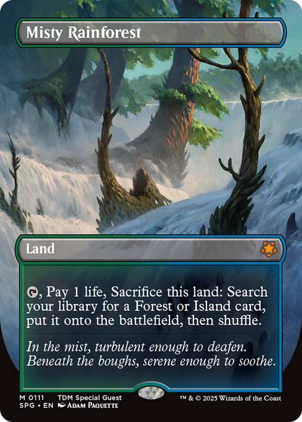 Misty Rainforest (Borderless) (SPG-111) - Special Guests Foil