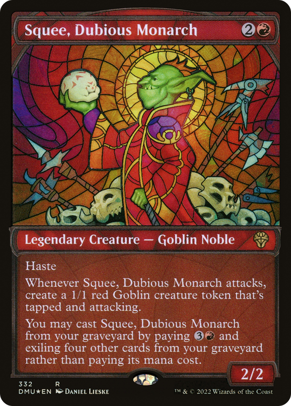 Squee, Dubious Monarch (Textured Foil) (DMU-332) - Dominaria United: (Showcase) Foil