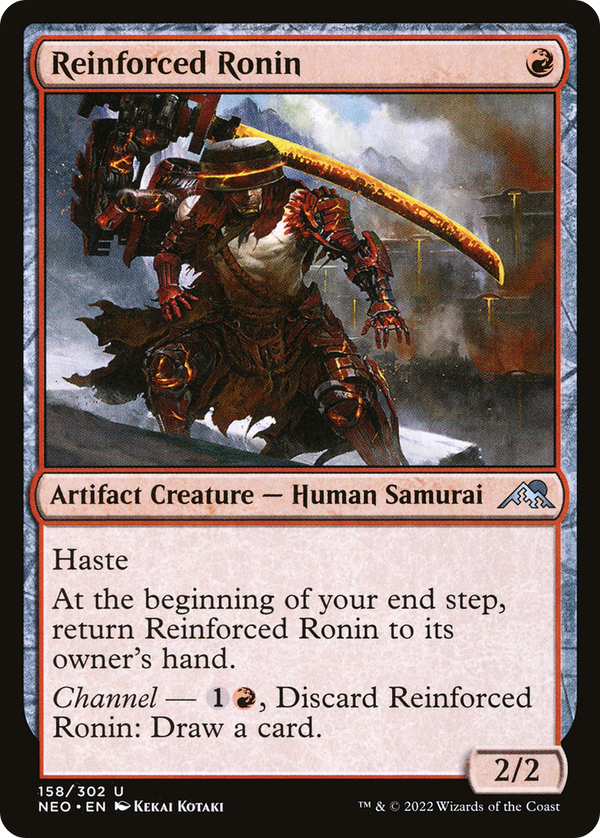 Reinforced Ronin (NEO-158) - Kamigawa: Neon Dynasty Foil