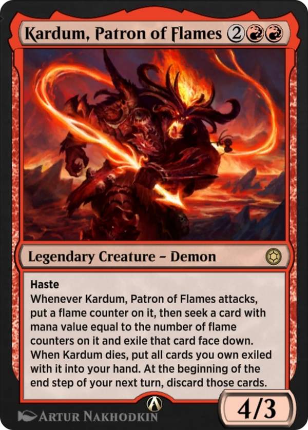 Kardum, Patron of Flames (HBG-058) - Alchemy Horizons: Baldur's Gate