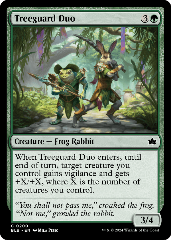 Treeguard Duo (BLB-200) - Bloomburrow Foil