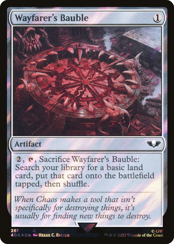 Wayfarer's Bauble (261) (Surge Foil) (40K-261) - Warhammer 40,000 Commander Foil