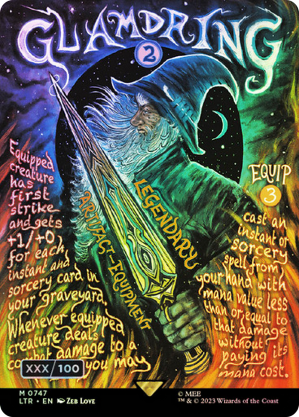 Glamdring (Borderless Poster) (Serial Numbered) (LTR-747) - The Lord of the Rings: Tales of Middle-earth Foil