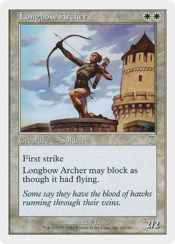 Longbow Archer (7ED-026) - 7th Edition Foil