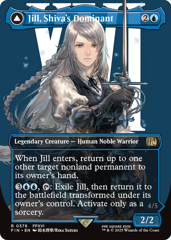 Jill, Shiva's Dominant (Borderless) (FIN-378) - FINAL FANTASY: (enchantment)