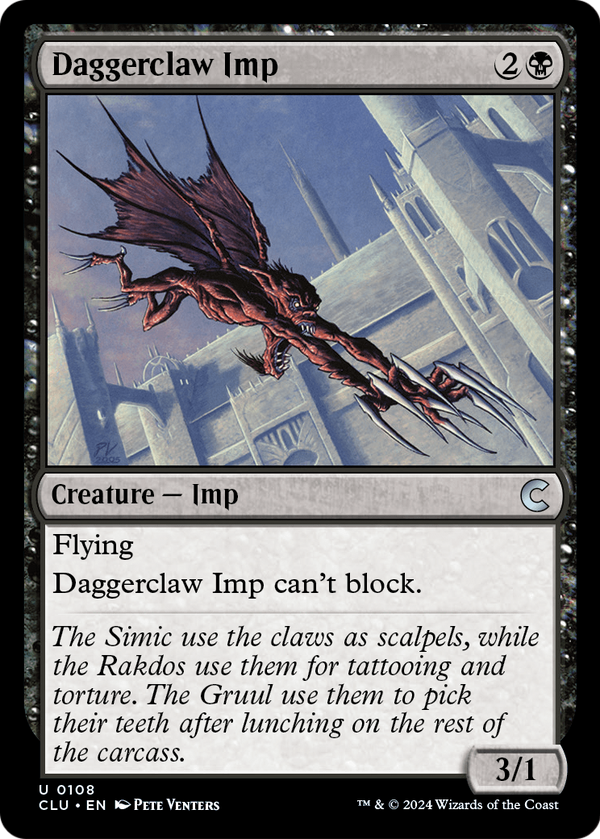 Daggerclaw Imp (CLU-108) - Ravnica: Clue Edition