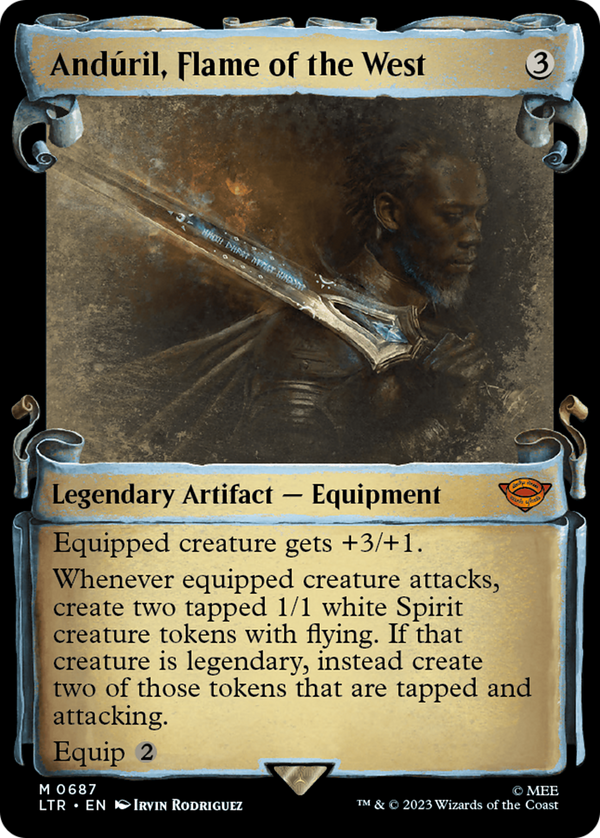 Anduril, Flame of the West (Showcase Scrolls) (LTR-687) - The Lord of the Rings: Tales of Middle-earth: (Showcase)