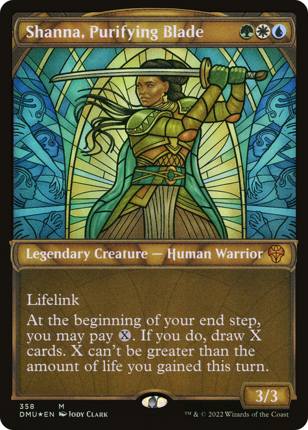 Shanna, Purifying Blade (Textured Foil) (DMU-358) - Dominaria United: (Showcase) Foil