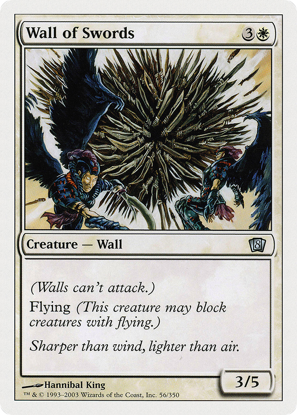 Wall of Swords (8ED-056) - 8th Edition