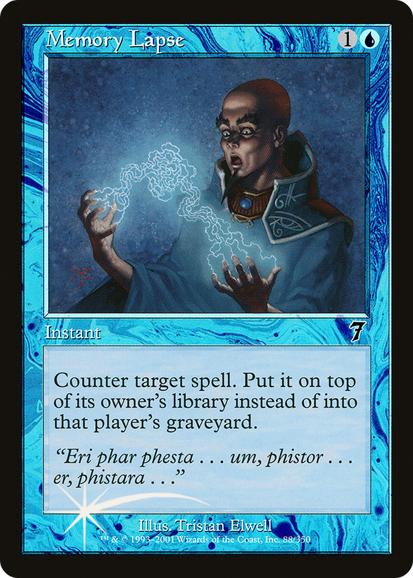 Memory Lapse (7ED-88★) - 7th Edition Foil