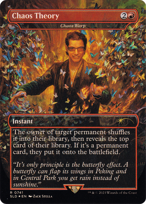 Chaos Theory - Chaos Warp (Rainbow Foil) (SLD-741★) - Secret Lair Drop / Chaos Theory (Borderless) Foil