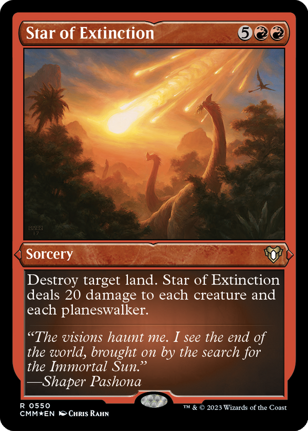 Star of Extinction (Foil Etched) (CMM-550) - Commander Masters Foil