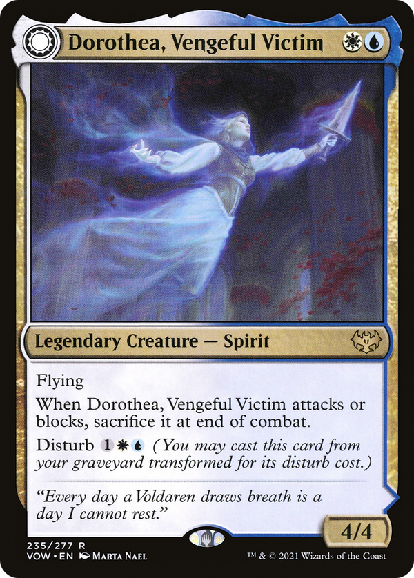 Dorothea, Vengeful Victim (VOW-235) - Innistrad: Crimson Vow: (Double Faced Transform)