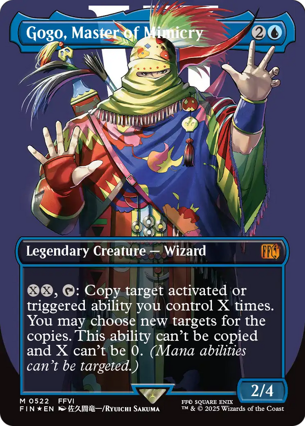 Gogo, Master of Mimicry (Borderless) (Surge Foil) (FIN-522) - FINAL FANTASY Foil