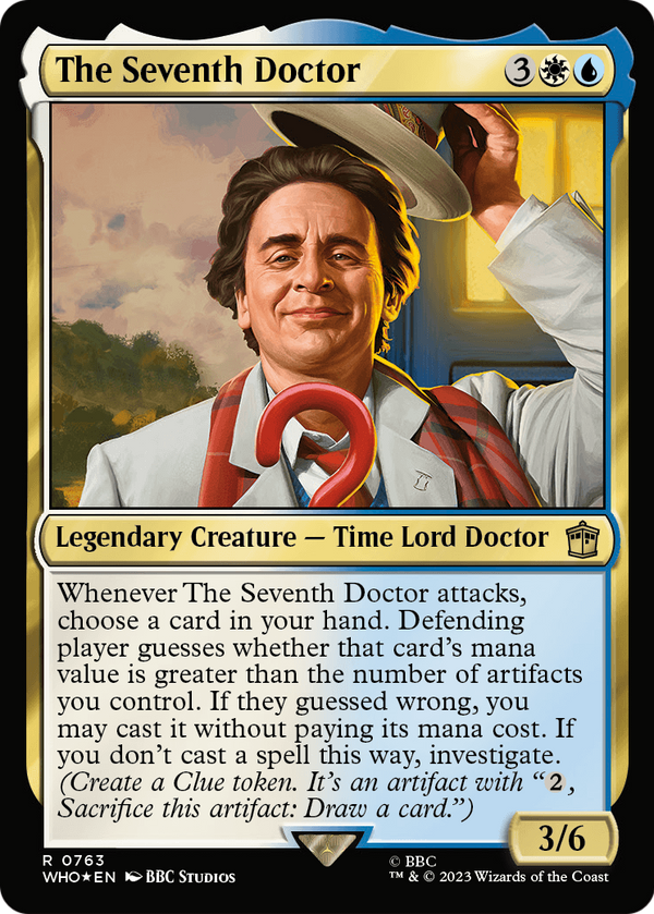The Seventh Doctor (Surge Foil) (WHO-763) - Doctor Who Foil