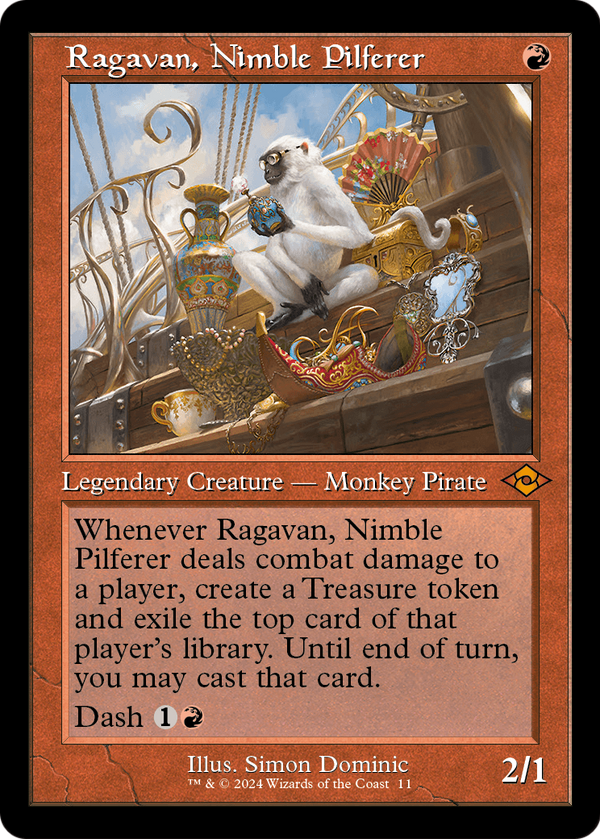 Ragavan, Nimble Pilferer (Retro Frame) (MH2-011) - Modern Horizons 2 Timeshifts