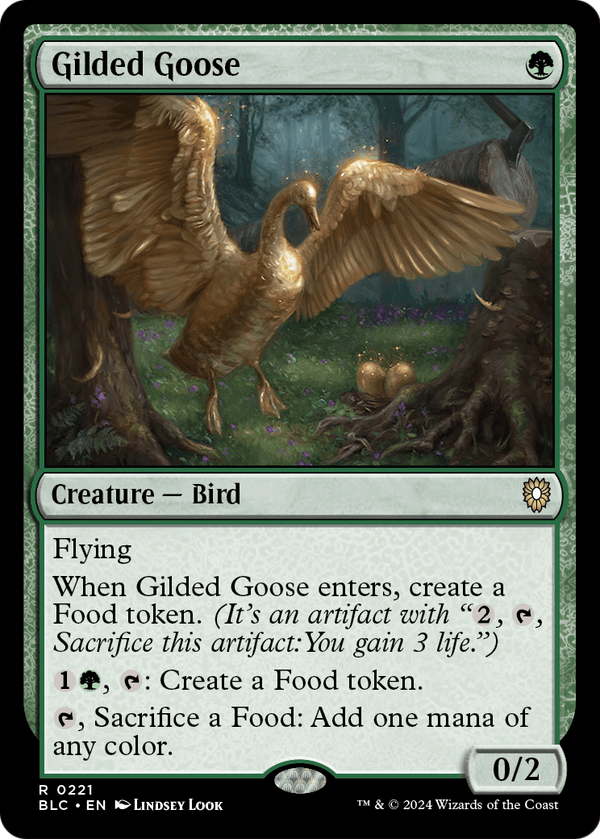 Gilded Goose (BLC-221) - Bloomburrow Commander