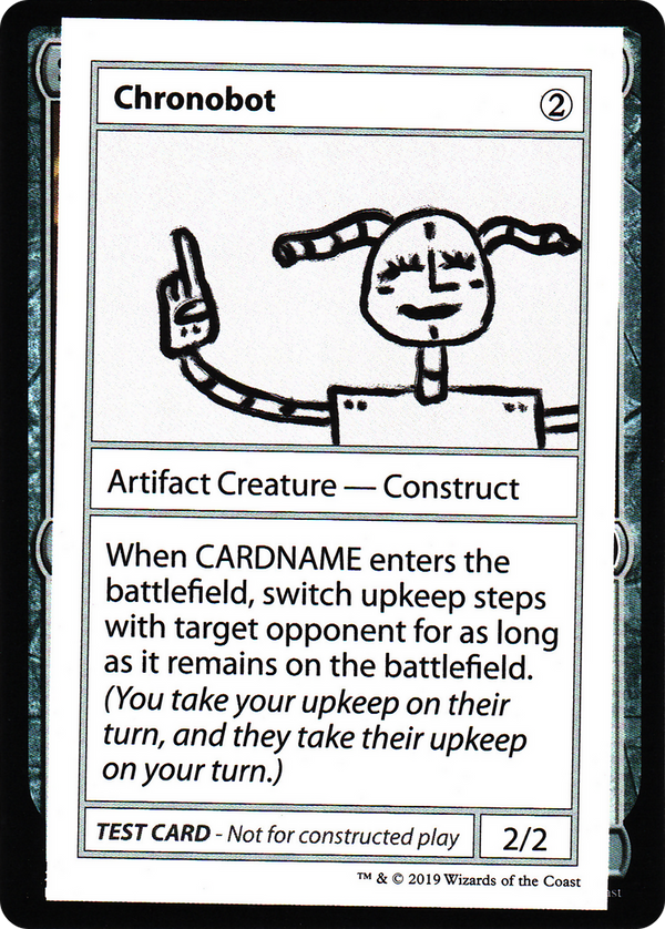Chronobot (No PW Symbol) (CMB1-) - Mystery Booster Playtest Cards 2021