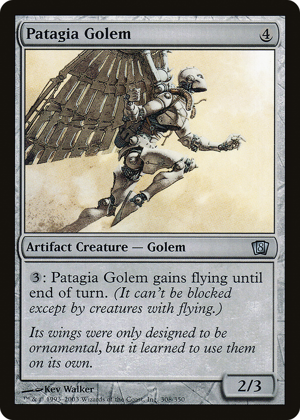 Patagia Golem (8ED-308) - 8th Edition Foil