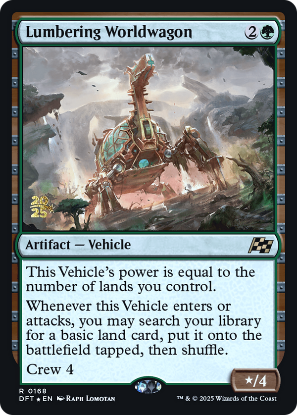 Lumbering Worldwagon (PRE-168) - Prerelease Cards Foil